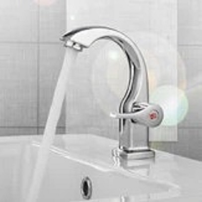 Mixer tap which sits on vanity basin.