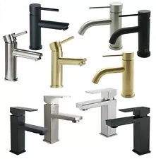Picture of a variety of mixer taps.