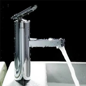 Picture of Tap which sits on vanity basin.